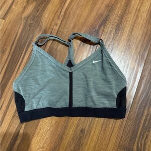 Nike Women's Black and Gray Sports Bra